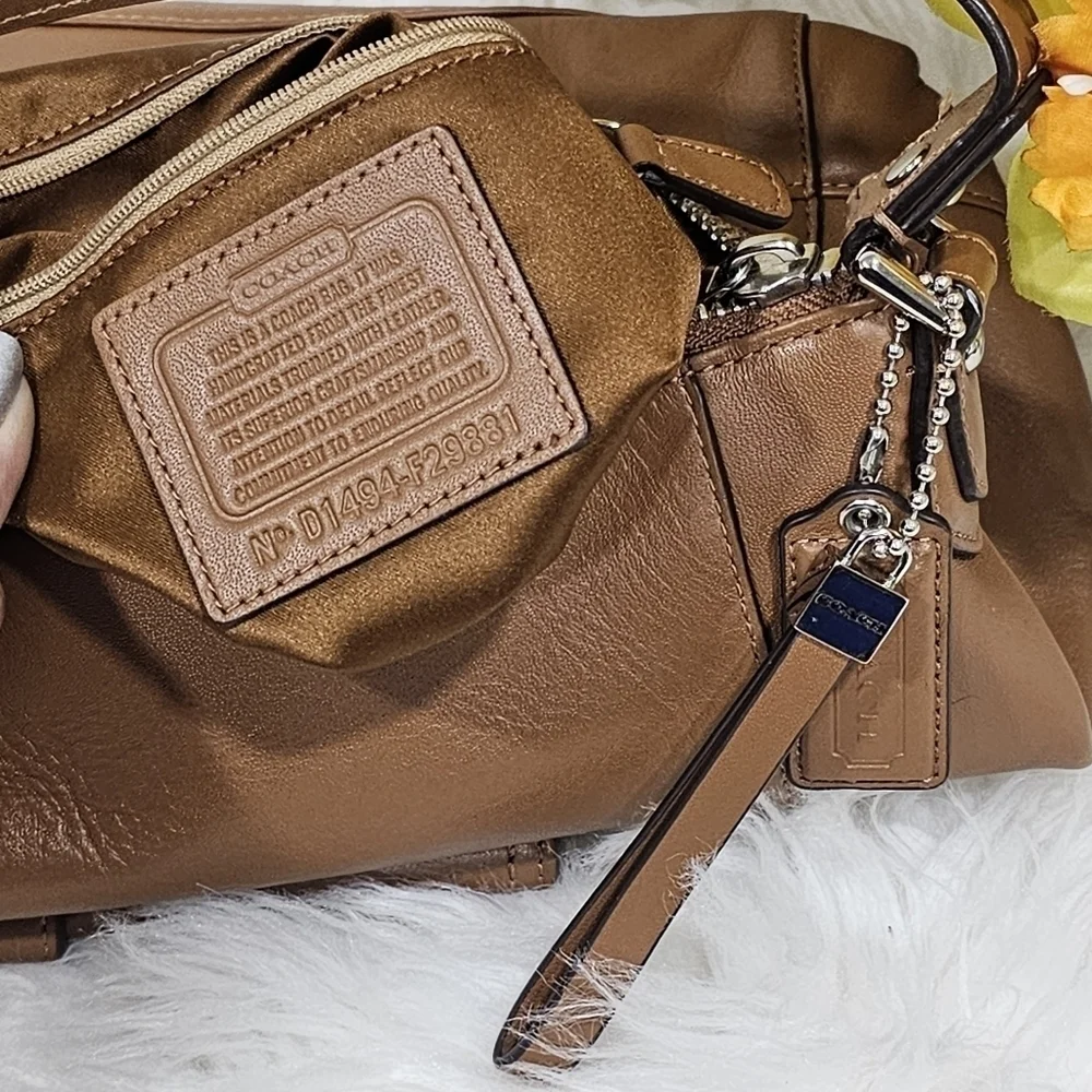 Coach F29881 Charlie Leather Hobo Shoulder Bag – Brown